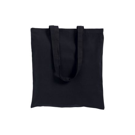Black Cotton Tote Bag with Custom Logo Print, 100% Cotton, 200 g/m², 38 x 42 cm – image 2