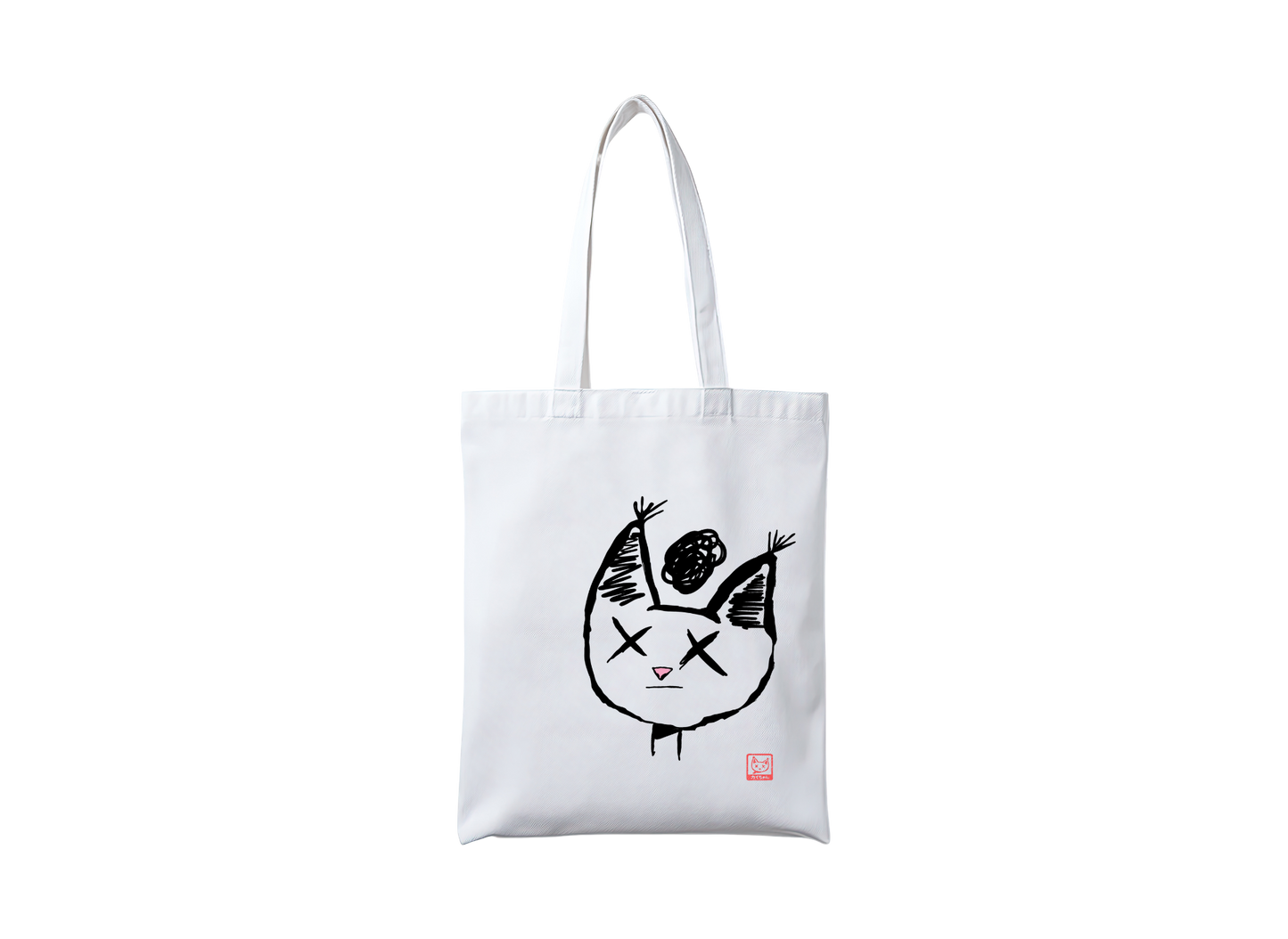 Brain-fog Kai-chan mulepose med logoprint (220 g/m², 38×42 cm)