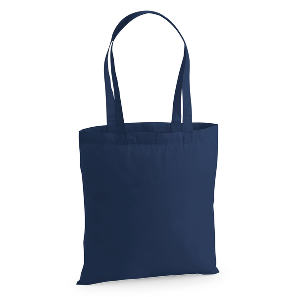 French Navy Blue Premium Cotton Tote Bag 38 × 42 cm (200 g/m²)