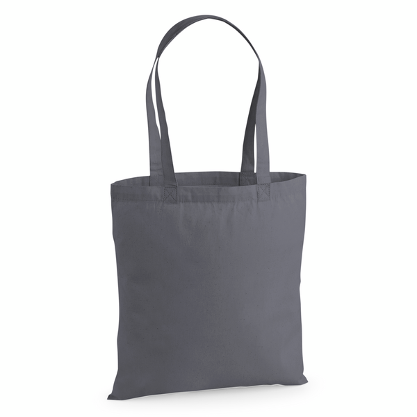 Grafitgrå premiumtygkasse i bomull 38 × 42 cm (200 g/m²)