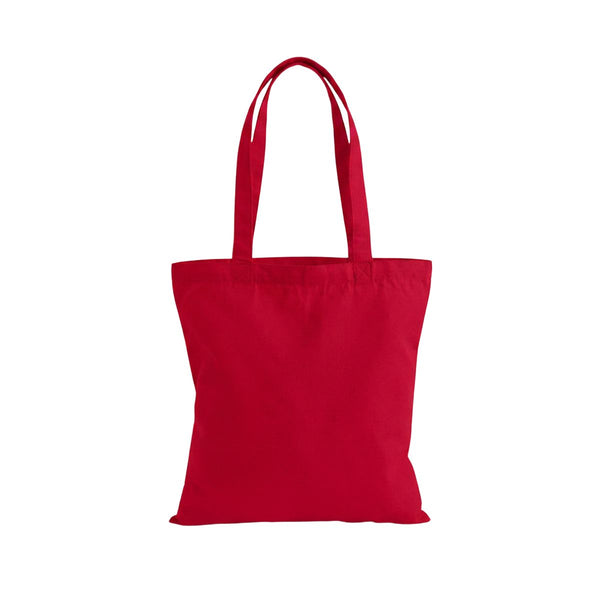 Klassisk rød premium-mulepose i bomuld 38 × 42 cm (200 g/m²)