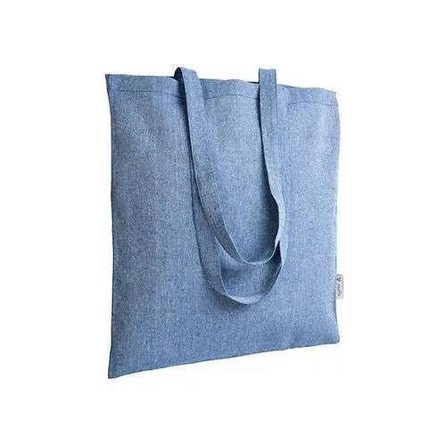 Blue Mélange Recycled Tote Bag 38 × 42 cm (140 g/m²)