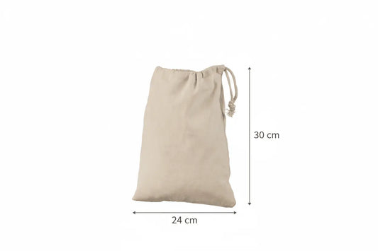 Cotton Bag with One-side Rope Drawstring (140 g/m²) in M (24 x 30 cm) – image 2