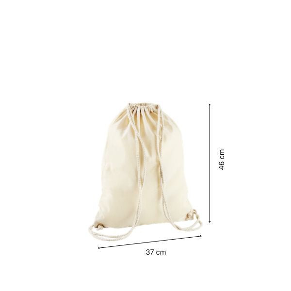 Drawstring cotton gymsac with custom print Snow White 1