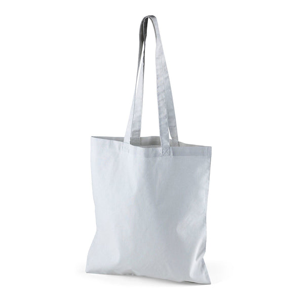 Shopper in Cotone Grigio Chiaro Personalizzata (140 g/m², 38×42 cm)