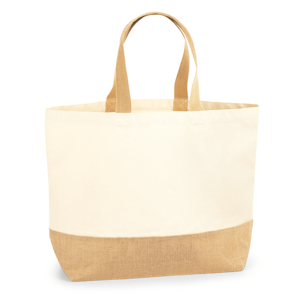 Jute-mulepose XL, natur, 38 × 44 cm (407 g/m²)