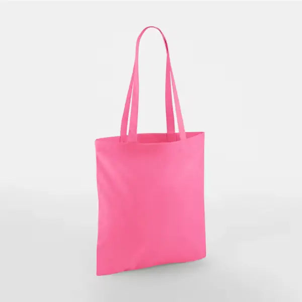True pink klassinen kangaskassi painatuksella, 140 g/m²