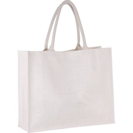 White Jute Beach Bag 42 × 35 cm (330 g/m²)