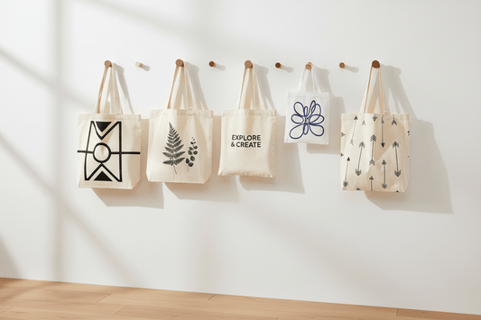 White Tote Bags with Print Which White and Which Weight
