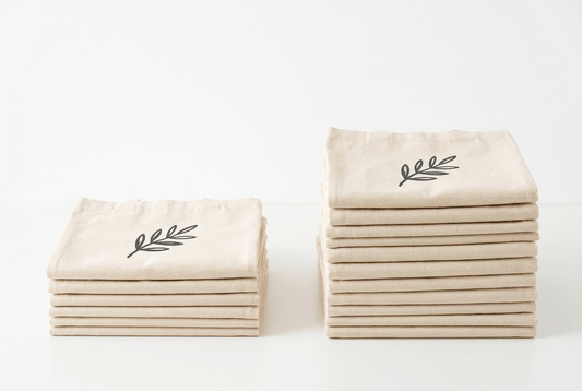 Why 50 custom printed tote bags can cost barely more than 25