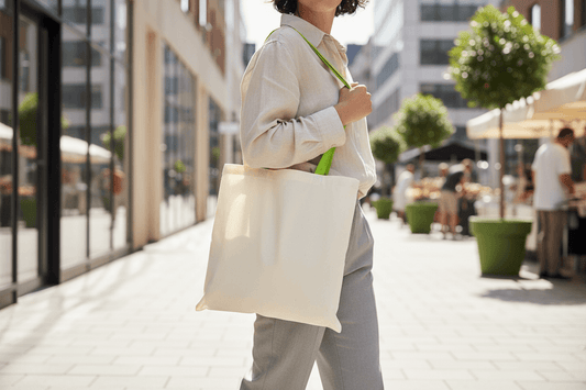 Logo  print on Colored Handle Tote Bags: Small Detail, Big Branding Impact