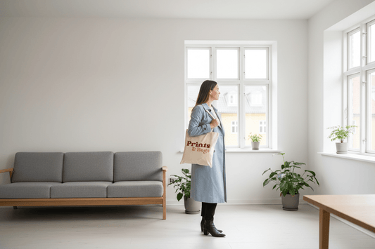 tote bags with custom print as business cards