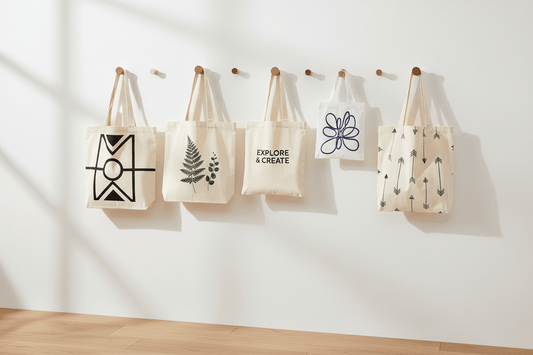 White Tote Bags with Print Which White and Which Weight
