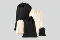 Cotton Drawstring Pouches, 200 g/m²