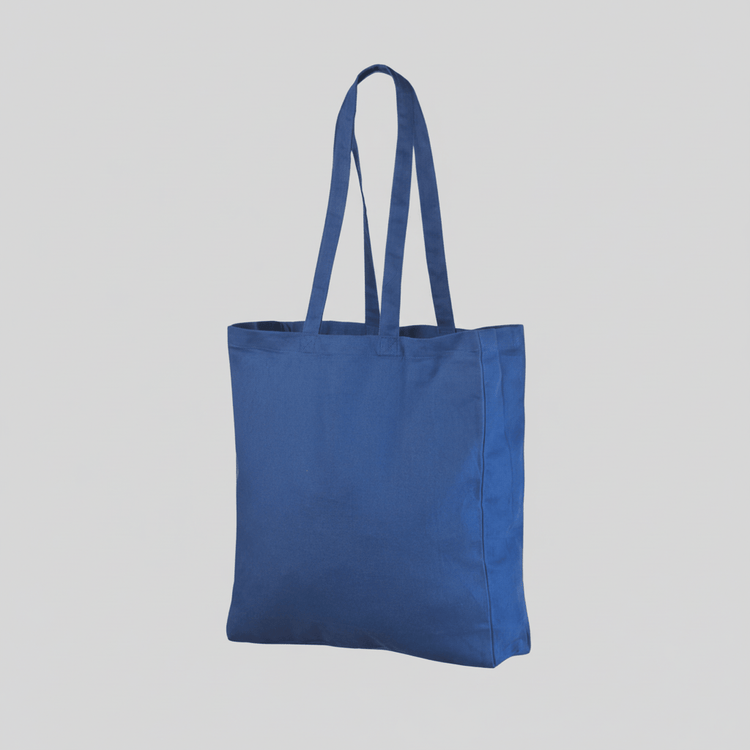 Premium Cotton Tote Bags with Gusseted Sides and Custom Print, 220 g/m²
