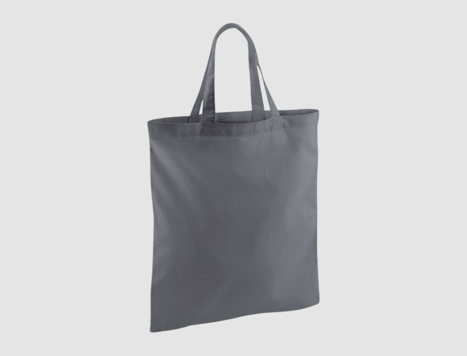 Short Handles Tote Bags With Custom Print, 140 g/m²