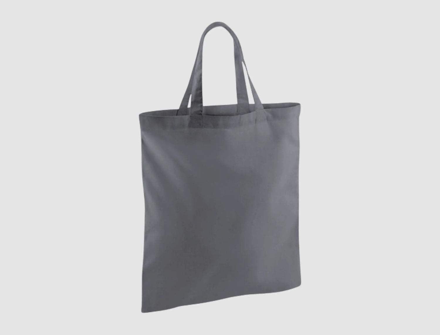 Short Handles Tote Bags With Custom Print, 140 g/m²