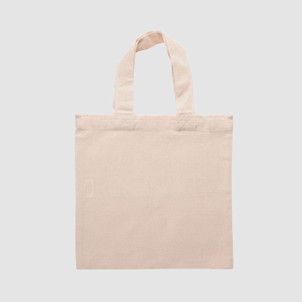 recycled cotton tote bag with custom print