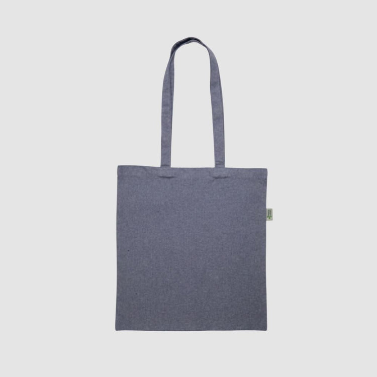 recycled cotton tote bag with custom print
