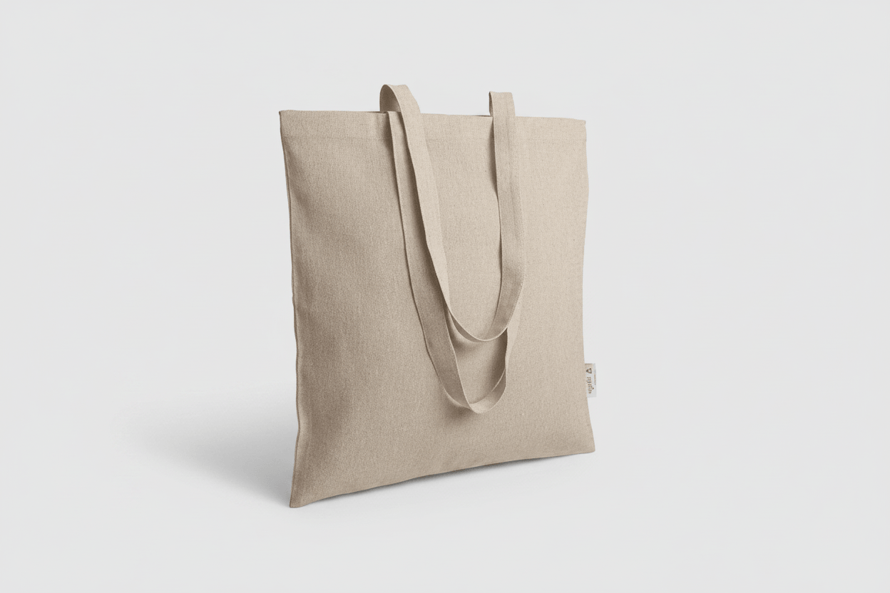 Recycled Material Tote Bags with Custom Print 38x42 cm