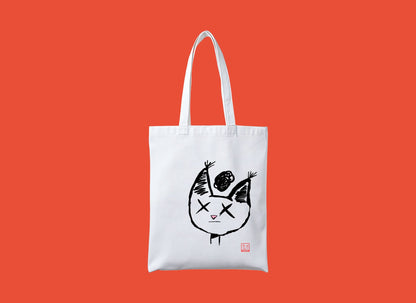 Brain-fog Kai-chan mulepose med logoprint (220 g/m², 38×42 cm)
