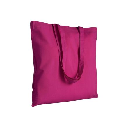 Bolsa de tela fucsia con estampado personalizado, 100% algodón, 200 g/m², 38 x 42 cm – imagen 1