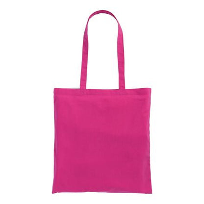 Bolsa de tela fucsia con estampado personalizado, 100% algodón, 200 g/m², 38 x 42 cm – imagen 2