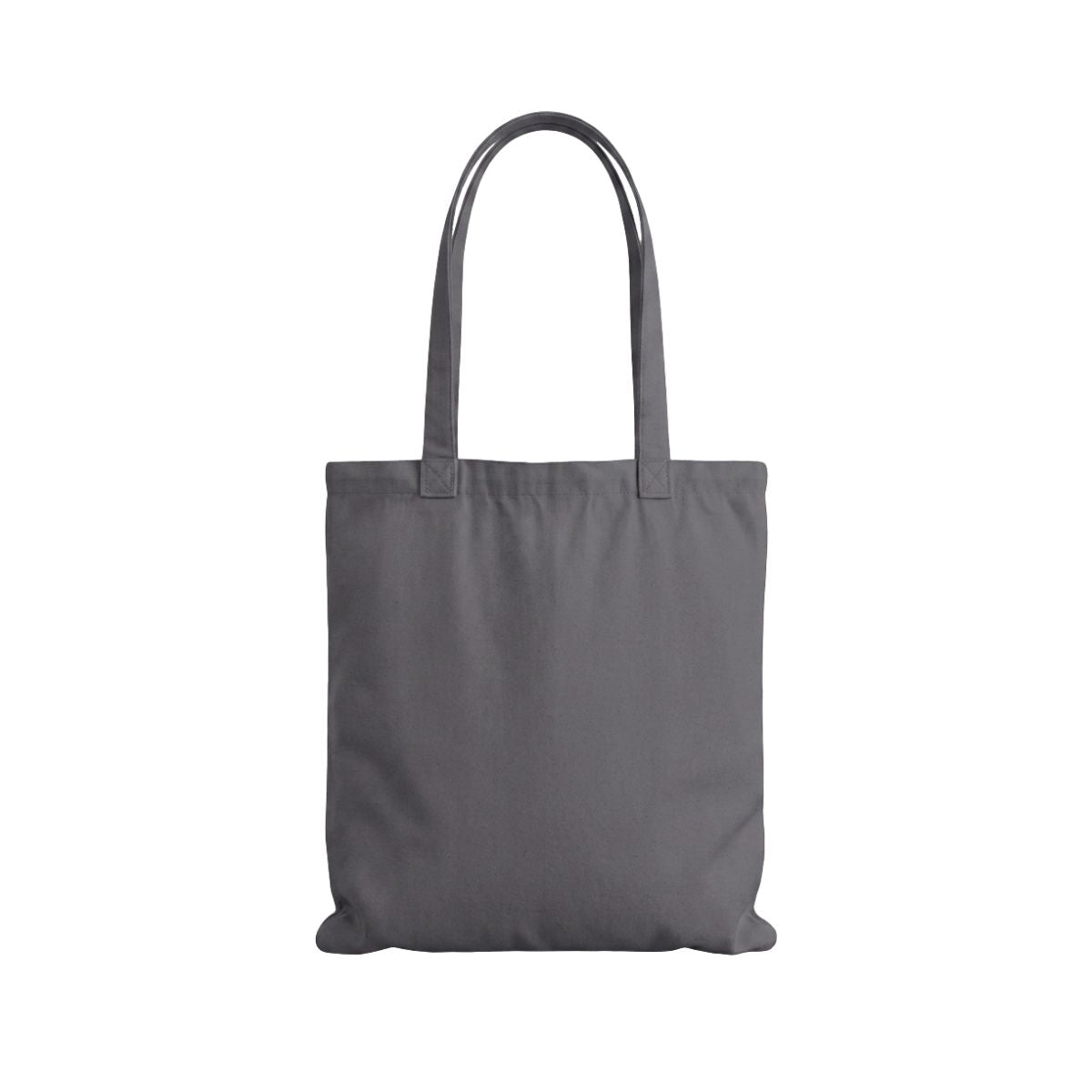 Graphite Grey Flat Cotton Tote Bag 38 × 42 cm (200 g/m²)