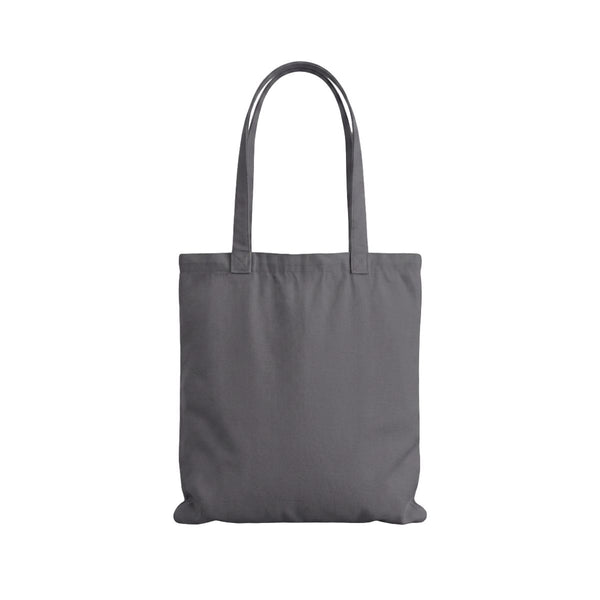 Grafitgrå premium-mulepose i bomuld 38 × 42 cm (200 g/m²)