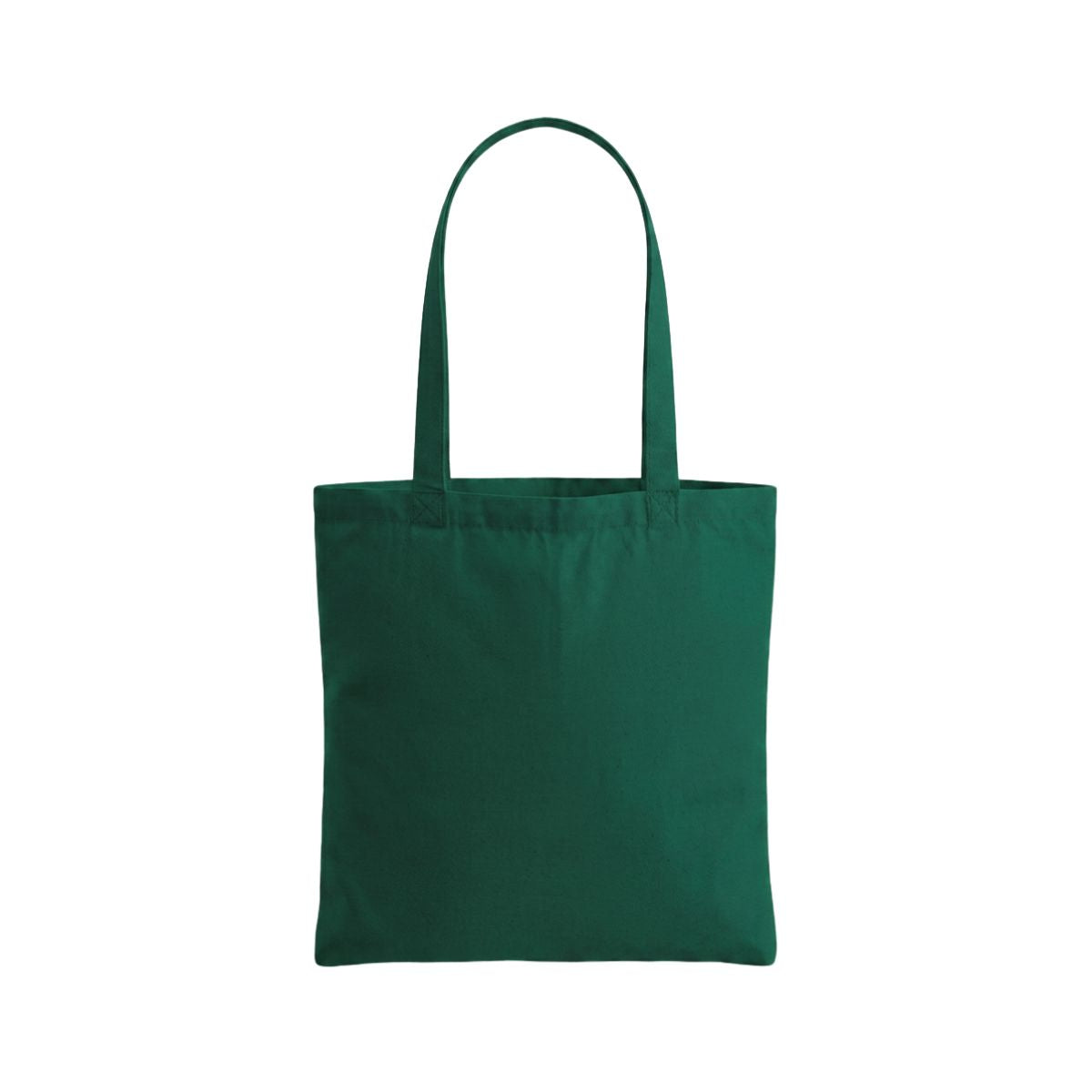Bottle Green Flat Cotton Tote Bag 38 × 42 cm (200 g/m²)