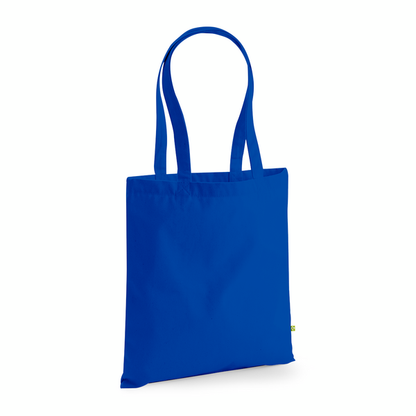 Tote bag épais en coton bio avec impression personnalisée, 340 g/m² – Bleu royal