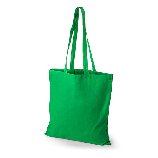 Bolsa de tela verde claro con estampado personalizado, 140 g/m², 38 × 42 cm