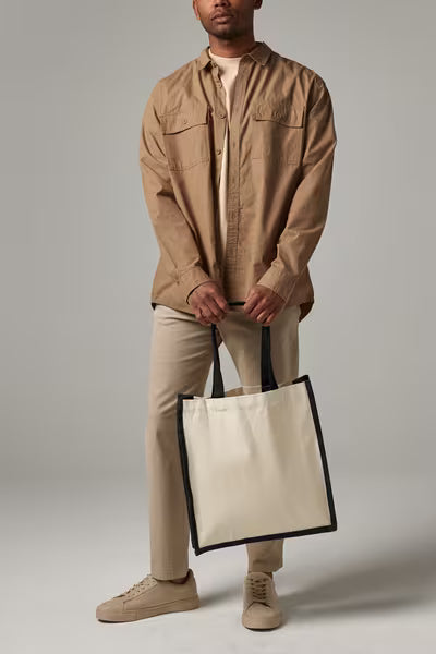 Natural Gallery Canvas Tote with Logo Print (407 g/m², 39×42 cm)