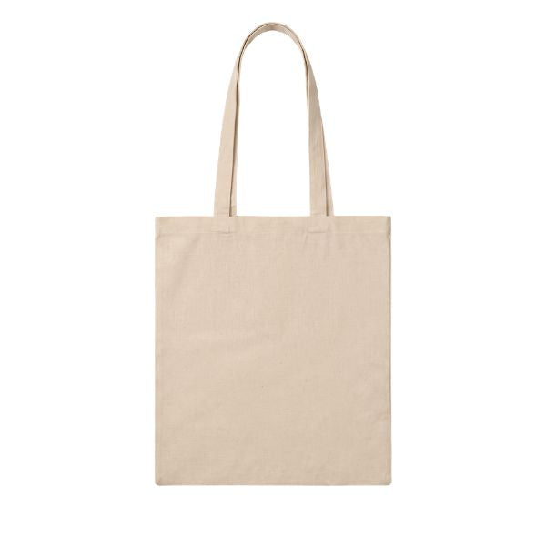 Natural cotton tote bag with logo print, 1180 g/m², 38 × 42 cm