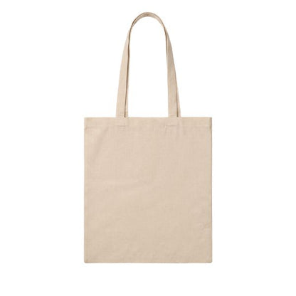 Natural cotton tote bag with logo print, 1180 g/m², 38 × 42 cm