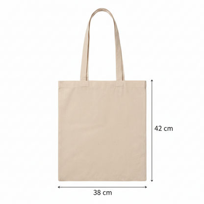 Natural_White_Cotton_Tote_Bag with custom print_180_gm_38x42_cm