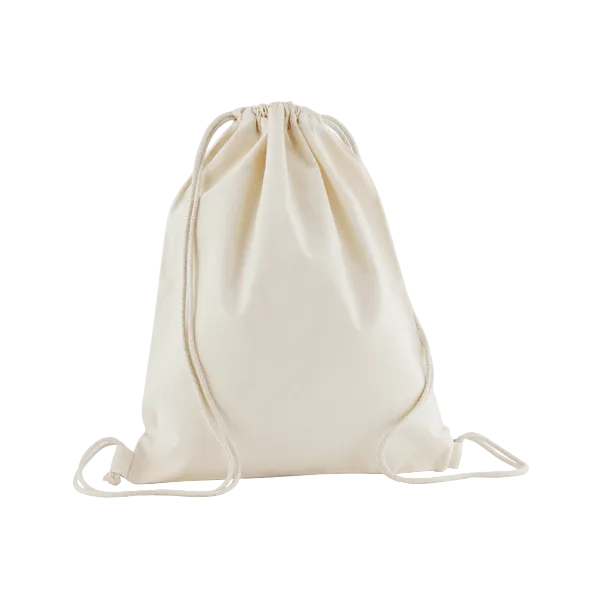 Natural organic gymsac 140 g/m² with custom print W160