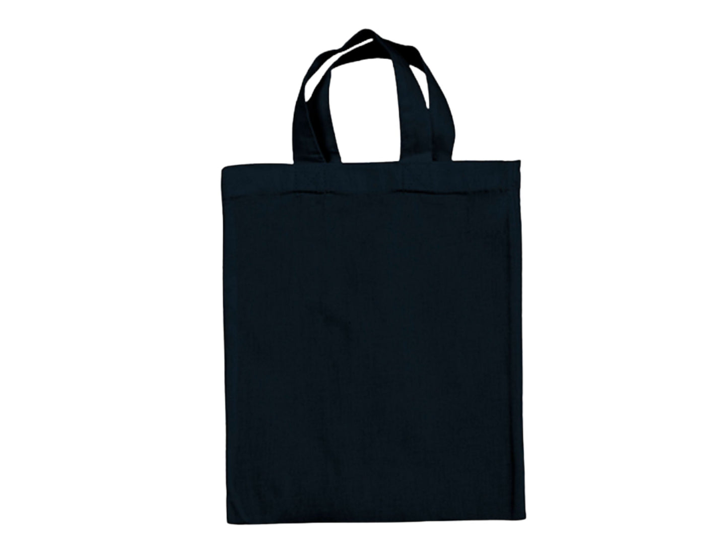 Small Cotton Tote Bags with Custom Print 22×26 cm, 140 g/m² - Navy / Dark Blue