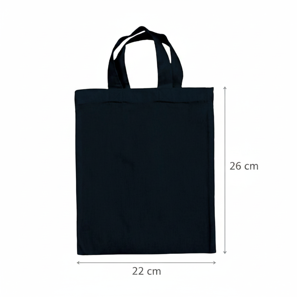 Small Pharmacy Tote Bags with Custom Print 22×26 cm, 140 g/m² - Navy / Dark Blue