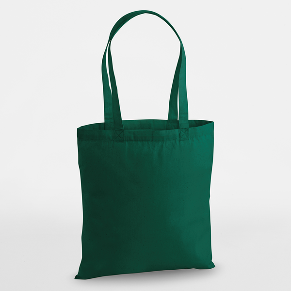 Flaskegrøn premium-mulepose i bomuld 38 × 42 cm (200 g/m²)