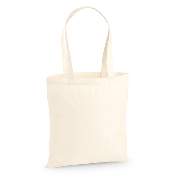 Natur premium-mulepose i bomuld 38 × 42 cm (200 g/m²)