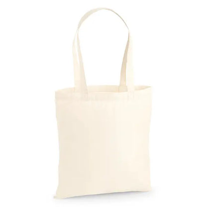 Luonnonvärinen premium-puuvillakangaskassi 38 × 42 cm (200 g/m²) – kuva 1