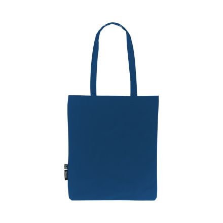 Royal lightweight organic cotton tote bag 120 g/m² with custom logo print