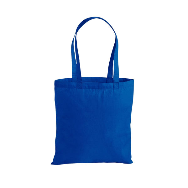 Klar kongeblå premium-mulepose i bomuld 38 × 42 cm (200 g/m²)