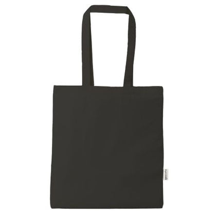 Black Organic Cotton Tote Bag 38 × 42 cm (140 g/m²) – image 1