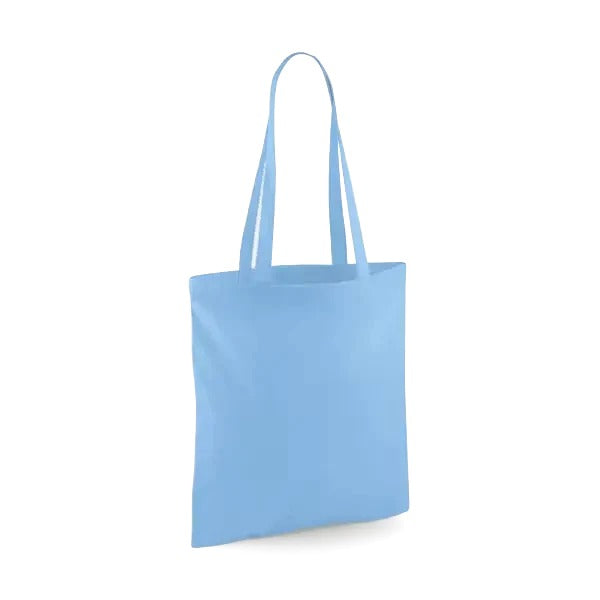 Shopper in Cotone Classica Blu Cielo 38 × 42 cm (140 g/m²)
