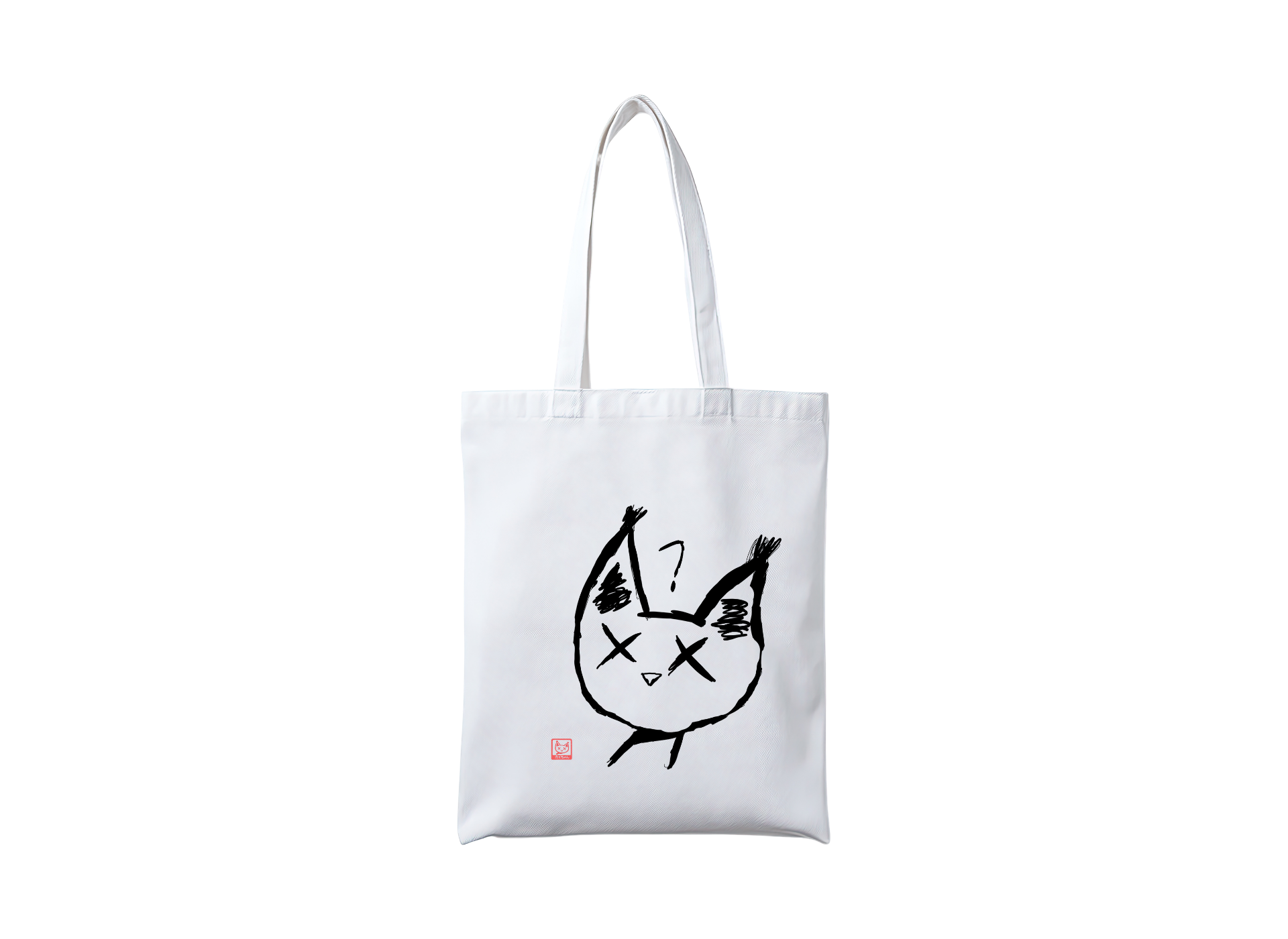 Forvirret Kai-chan mulepose med logoprint (220 g/m², 38×42 cm)