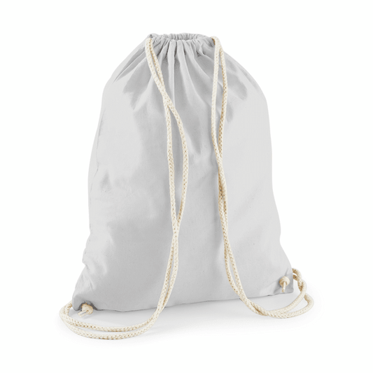 Heavyweight organic cotton tote bag with custom print, 340 g/m², Light Grey