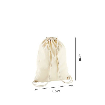 Drawstring cotton gymsac with custom print Snow White 1