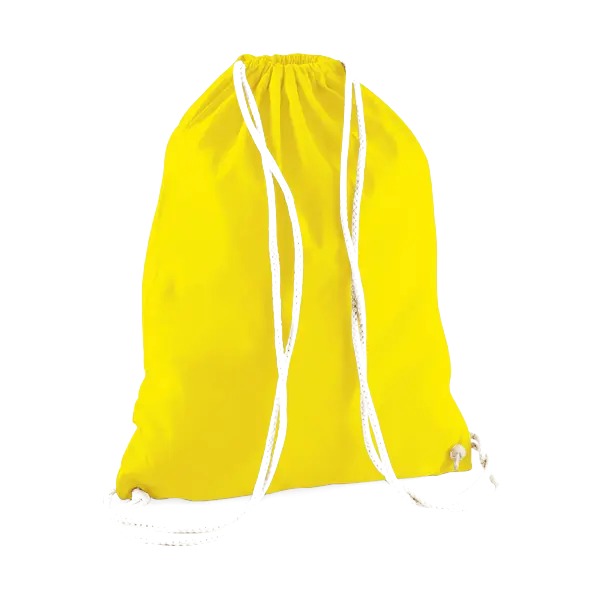 Sacca Sportiva in Cotone con Coulisse Personalizzata - Giallo